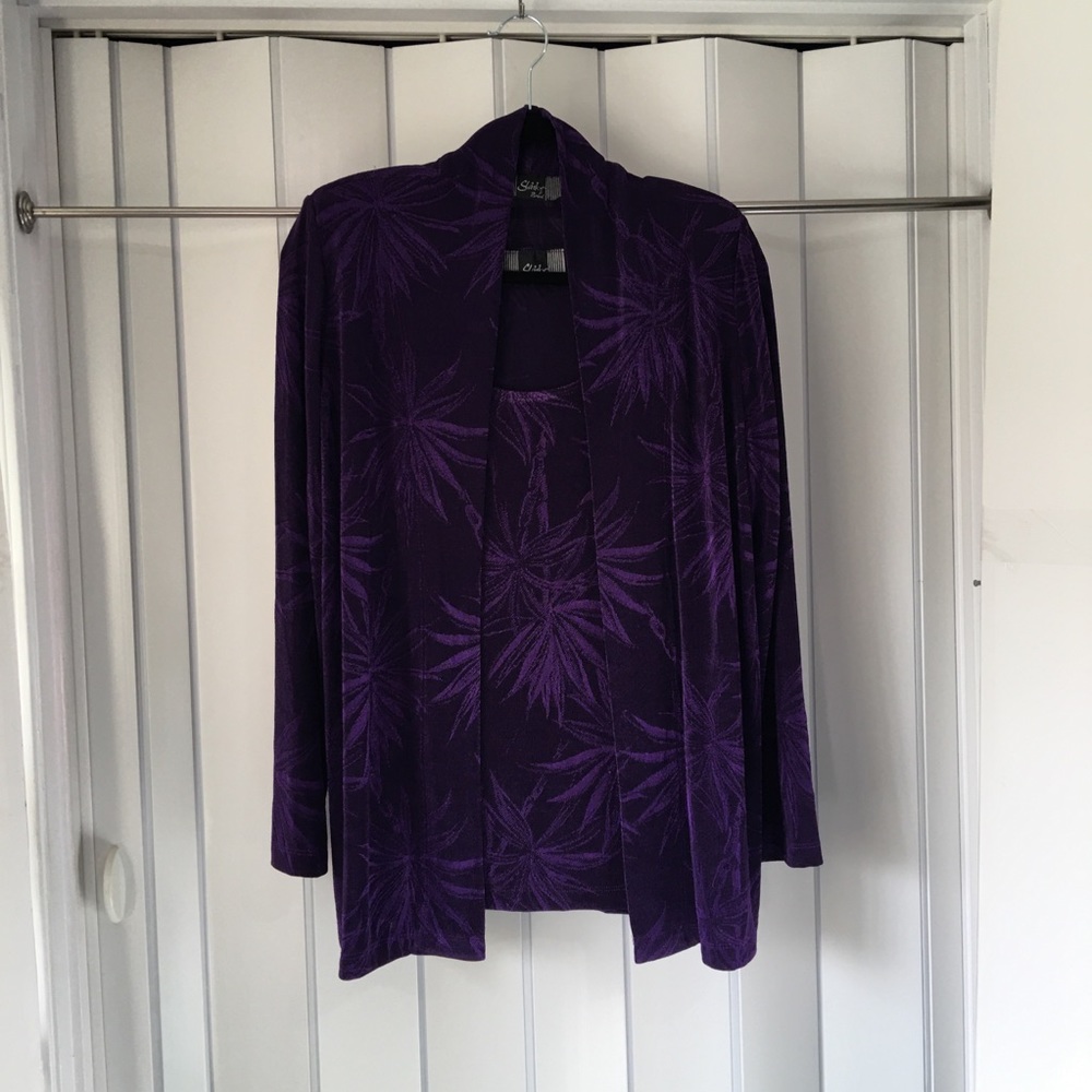 Slinky Purple Jacket & Tank Sz L
